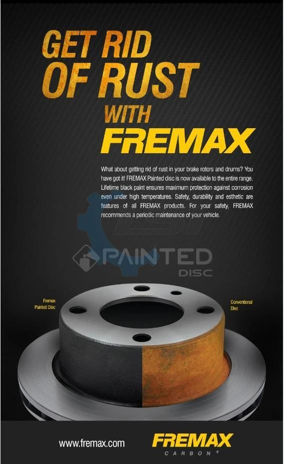 Fremax Rear Disc Rotors for Chrysler Voyager SE 3.3 1997-2008 - Imagem 3 de 4
