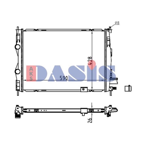 KüHler WasserküHler MotorküHler FüR Nissan Qashqai +2 I J10 JJ10-image