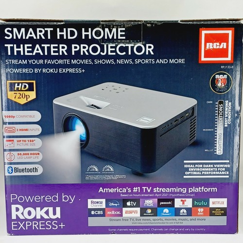Home Theater Projector RPJ133 Roku WiFi 