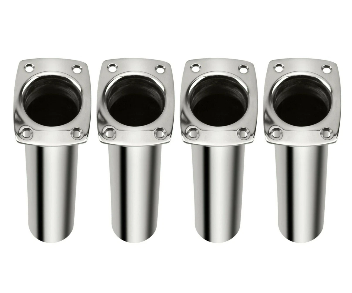 4 Soportes Para Cañas De Pescar De Acero Inoxidable 316 - Ajustables, Estilo Torneo, Para Barcos