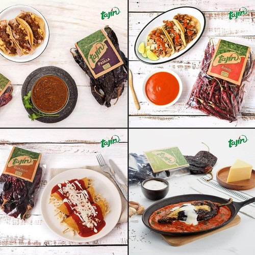 Tajin Mexican Dried Chillies Deluxe Set Spicy guajillo ancho Arbol Pasilla 75g - Picture 7 of 8