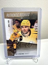 2023-24 SP Game Used Authentic Rookies Gold Jake Livingstone 070/123 RC #204