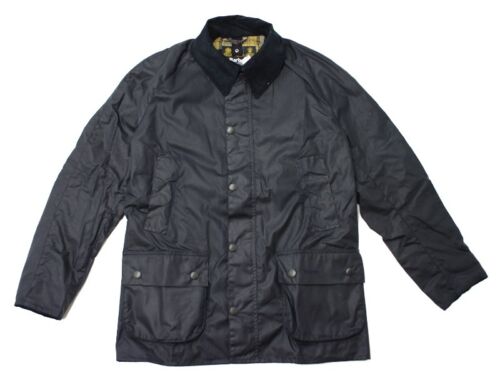 BARBOUR Ashby Waxed Jacket in Navy - 第 1/5 張圖片