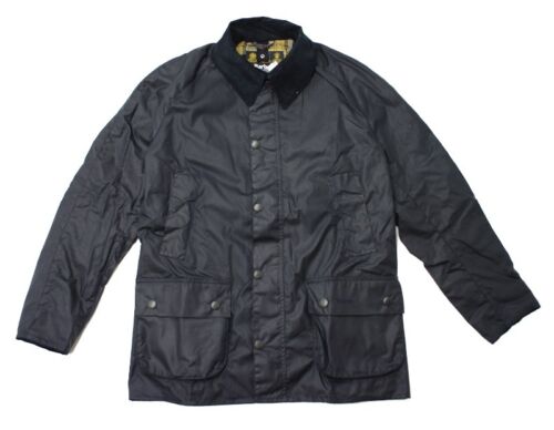 BARBOUR Ashby Waxed Jacket in Navy - Picture 1 of 5