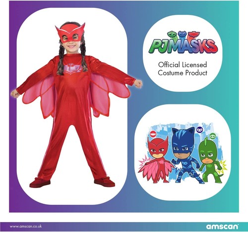 Amscan- PJMASQUES Costume PJ Mask Owlette (5-6 Anni) - Foto 2 di 4