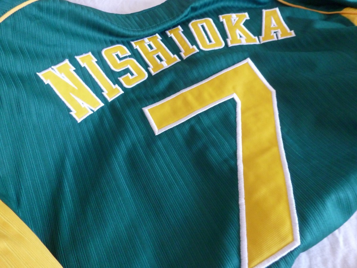 HANSIN Tigers ユニフォーム Mサイズ NISHIOKA 7 Retro NPB Hanshin Tigers Tsuyoshi Nishioka Pin Stripe