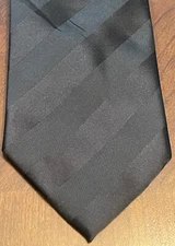 Bergamo New York Hand Made 100% Polyester Black Men’s Neck Tie Made In China