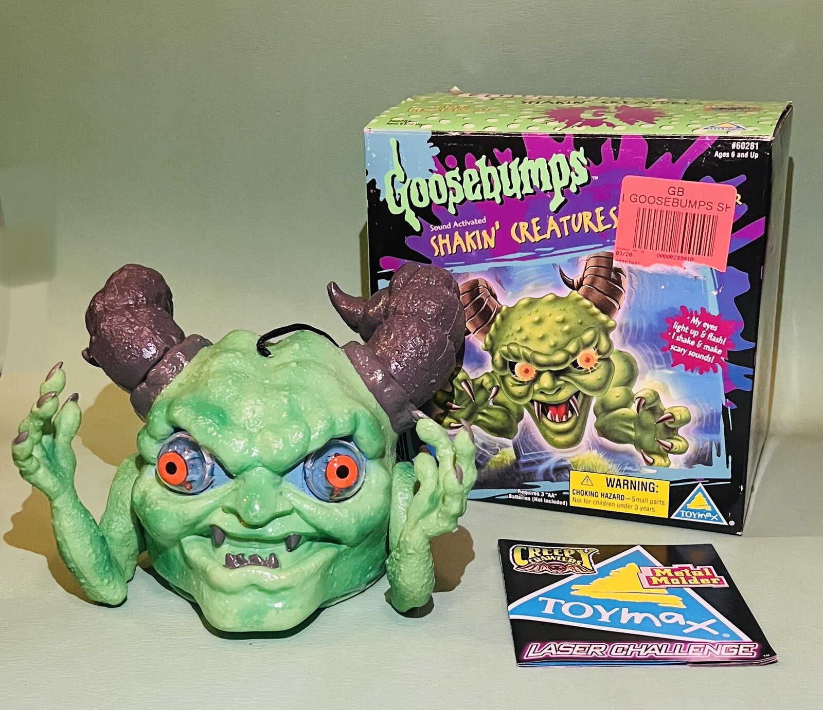 Vintage Goosebumps Shaking Creatures The Horror 1996 Toymax in Original Box
