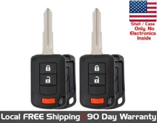 2x New Replacement Key Fob Remote SHELL / CASE For Select Mitsubishi Vehicles