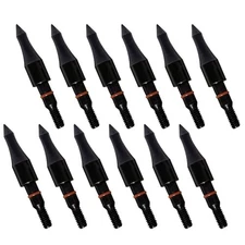 12Pcs Archery Arrow Tips 125 Grain Field Tips 5/16 Inch Screw in Bullet Points