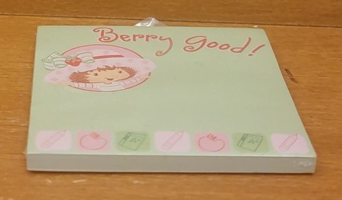 Learning Horizons Strawberry Shortcake BERRY GOOD! Sticky Note Pad, New / Sealed - Picture 2 of 5