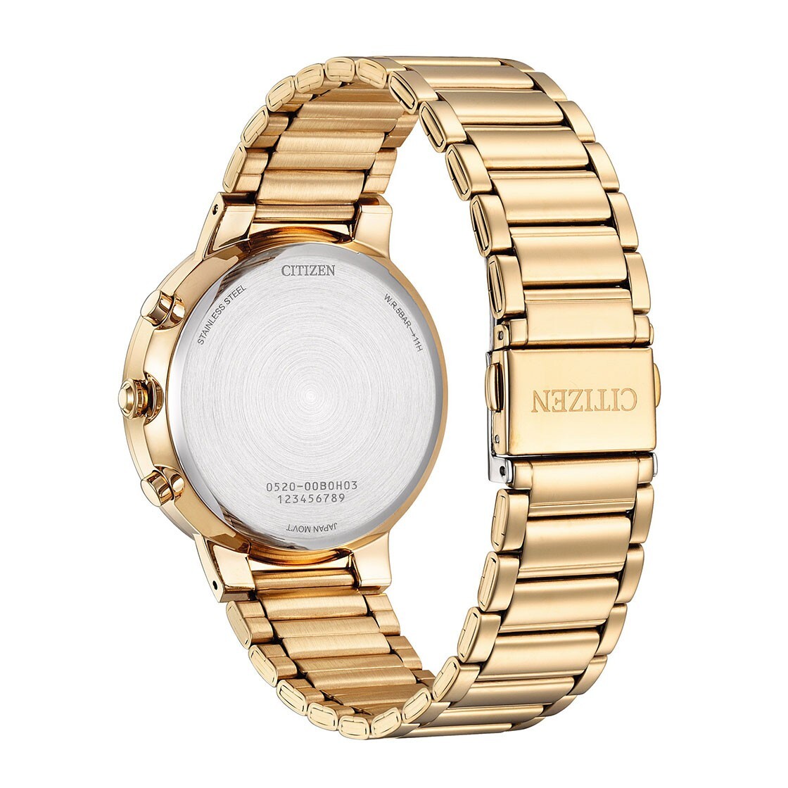 Citizen AN8223-54X Green Analog Chronograph Rose Gold Tone