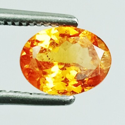 1.40CTS FANTA ORANGE SPESSARTITE GARNET OVAL CUT GOOD LUSTER GEMSTONE M113