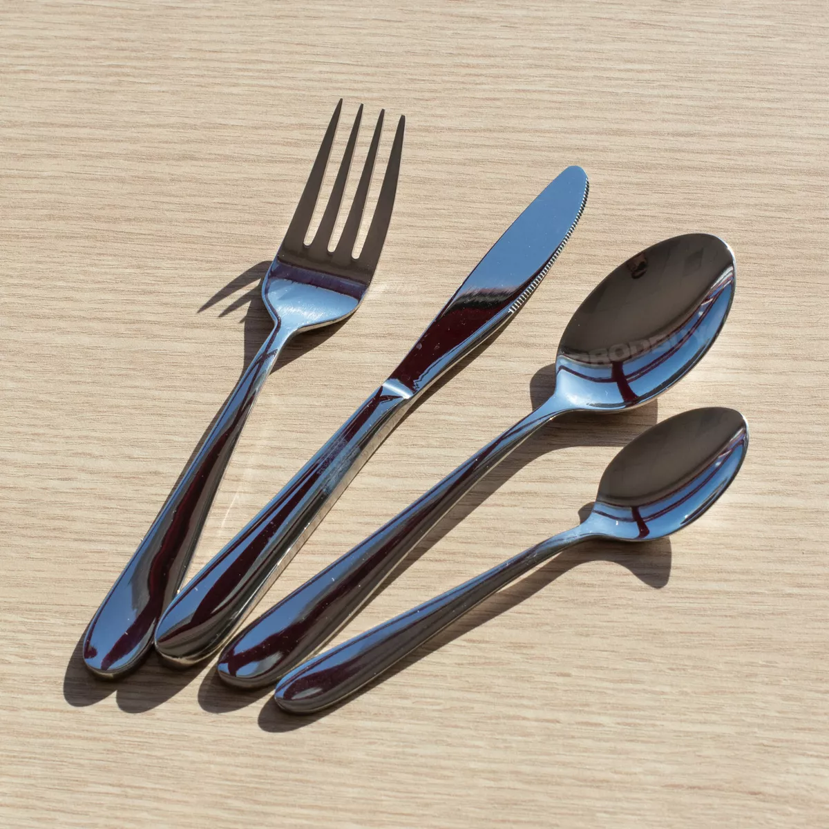 16 Piece Childrens Kids Stainless Steel Windsor Cutlery Set Spoon Fork Knife