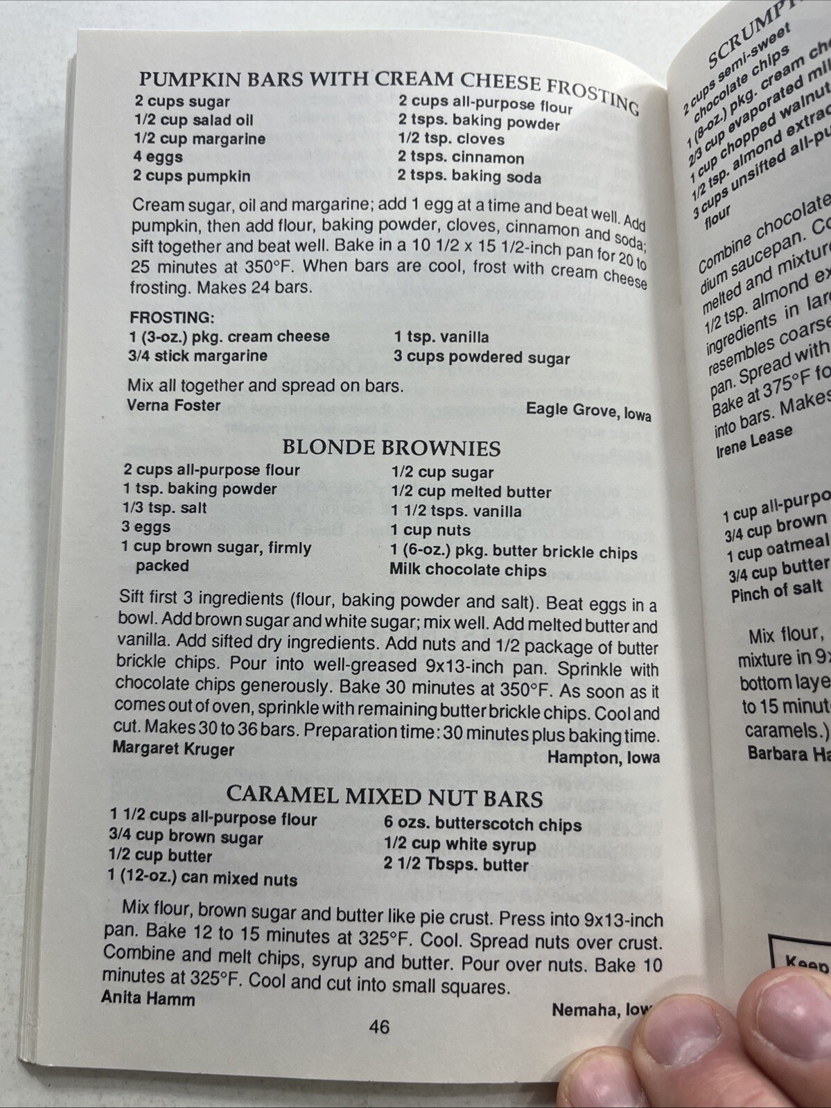 Iowa Holiday Cookbook Christmas ethnic Dutch Letters St. Nicholas cookie Vintage