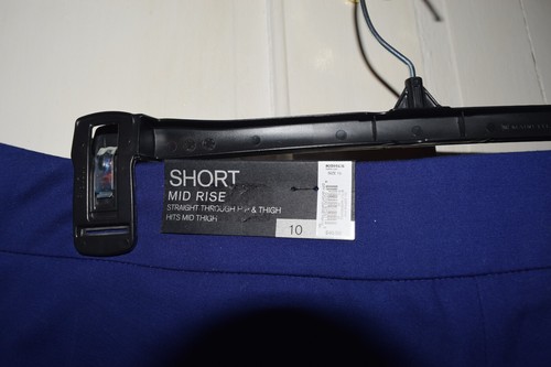 NUEVO CON ETIQUETAS~PANTALONES CORTOS APT 9 PÚRPURA AZUL MARINO~TALLA 10~LINDOS - Imagen 4 de 4