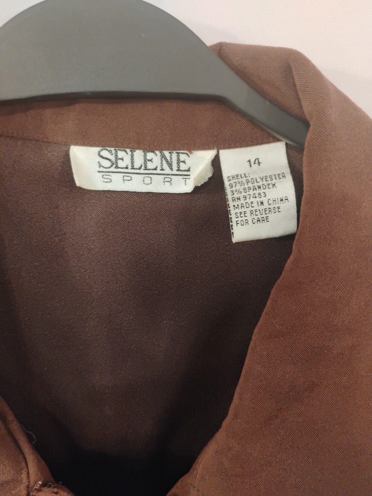 Vintage Womens Size 14 Selene Sport Zip Up Jacket Shirt & Long Skirt 2pc Set