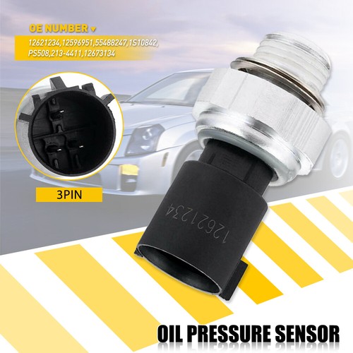 FIT CHEVROLET SUBURBAN TAHOE GMC CANYON ENVOY SIERRA SAVANA Oil Pressure Sensor - Foto 10 di 11