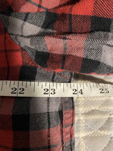 Vintage Big Mac JC Penney Jacket Mens Large Red Plaid Puffer Button Snap Flannel - Picture 10 of 11