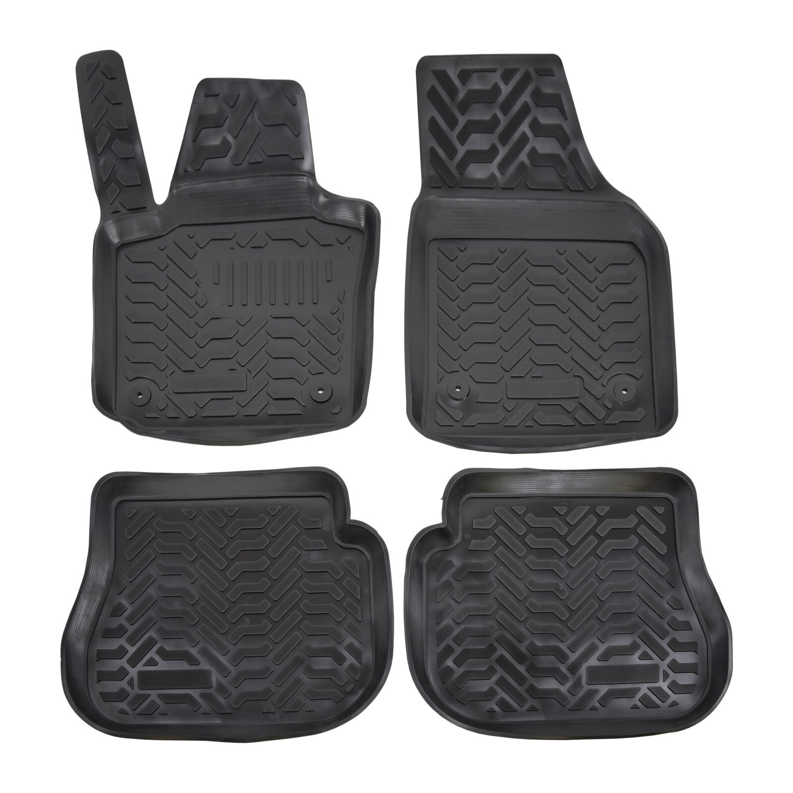 Tapis de sol en caoutchouc 3D pour VW Caddy idéal pour artisans