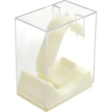 White Single Watch Display With Acrylic Clear Cover 1.9" x  2.9" x 3.5"