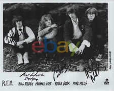 R.E.M. Band Signed 8x10 Autographed Photo reprint