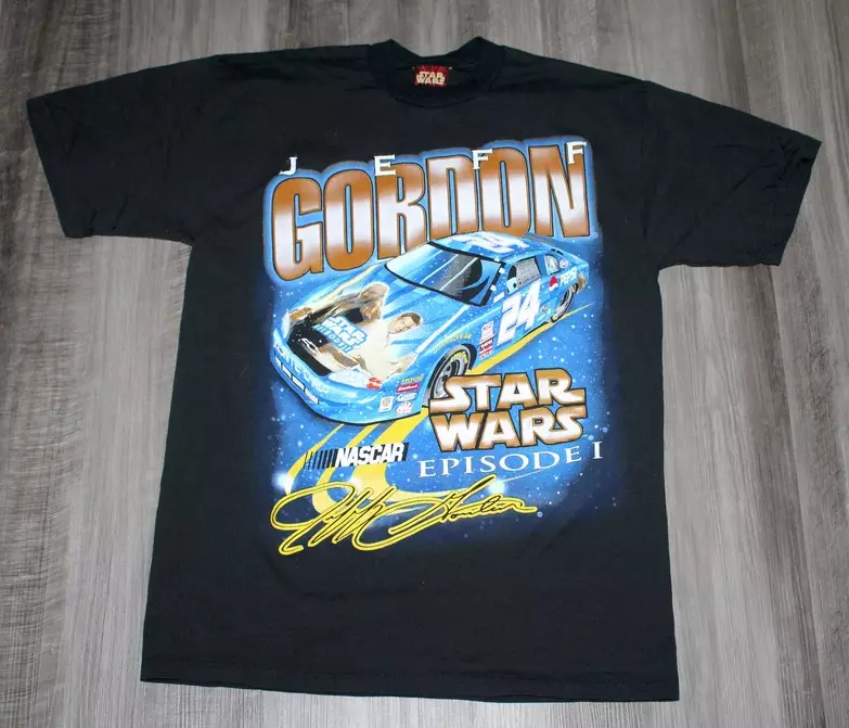 Vintage 90s Clothing Nascar Racing Jeff Gordon Star Wars Episode 1 Pepsi Shirt