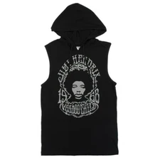 MENS Hoodie Jimmy Hendrix Voodoo Child - Sleeveless -Graphic Jimmy  -MUSIC