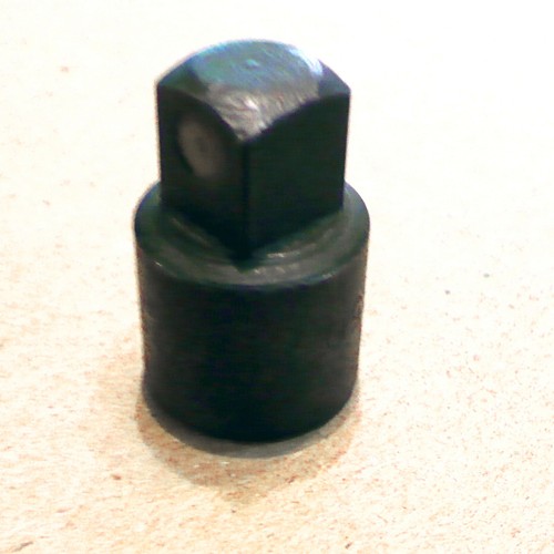 Vintage Indestro Super 1/2 to 3/8 socket adapter #4350, used - Picture 2 of 6