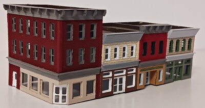 City Block #2 Structure - 4 Stores In One - Z Scale - Laser Cut and Etched