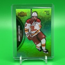 2021-22 Skybox Metal Universe - Precious Metal Gems Green #72 Johnny Gaudreau