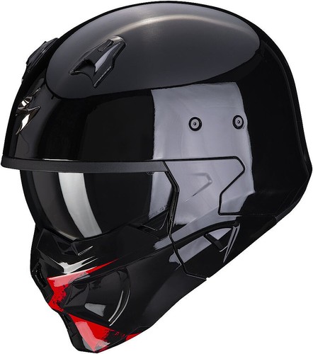 Casco Moto Scorpion Covert-X Tanker con mentoniera staccabile in fibra |  eBay