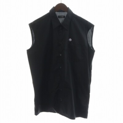 RAF SIMONS 半袖シャツ ブラック 46 Raf Simons Short Sleeve Shirt - Size S