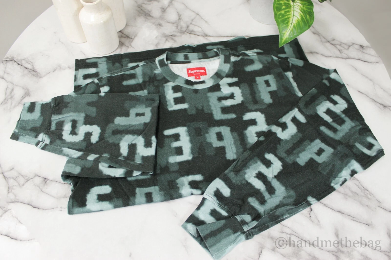 T shirt homme Supreme Lettres Lettres Longues T shirt Crewneck Ss18