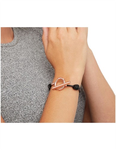MIMCO BUOY-O-BOY BRACELET Rose Gold & Leather New Genuine RRP $59 - Picture 2 of 2
