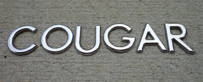 Mercury Cougar emblem letters badge decal logo rear hatch OEM Genuine Original