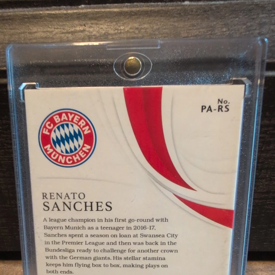 2018-19 Panini Immaculate Bayern Munich Renato Sanches Patch Auto 21/25 climacoo - Image 3 of 4