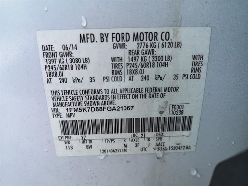 Door Glass for a Drivers Rear Door Privacy Tint Fits 11-19 EXPLORER 258032 - Picture 11 of 12