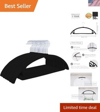 Velvet Hangers 50 Pack Non Slip Space Saving Suit Clothes Hangers