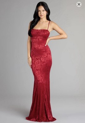 red lace dress windsor Velvet Red Long Dress Windsor Red Prom Windsor Burgundy Prom Dress Lace  Windsor Red Long Dress