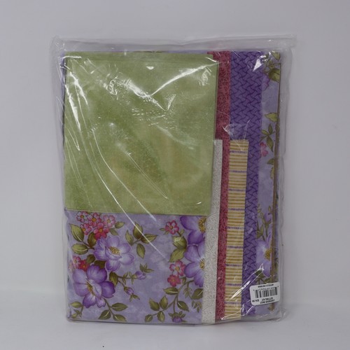 JoAnn Quilt Block of Month Lavender Mist Setting Kit 78"X99" NEW - Picture 2 of 3