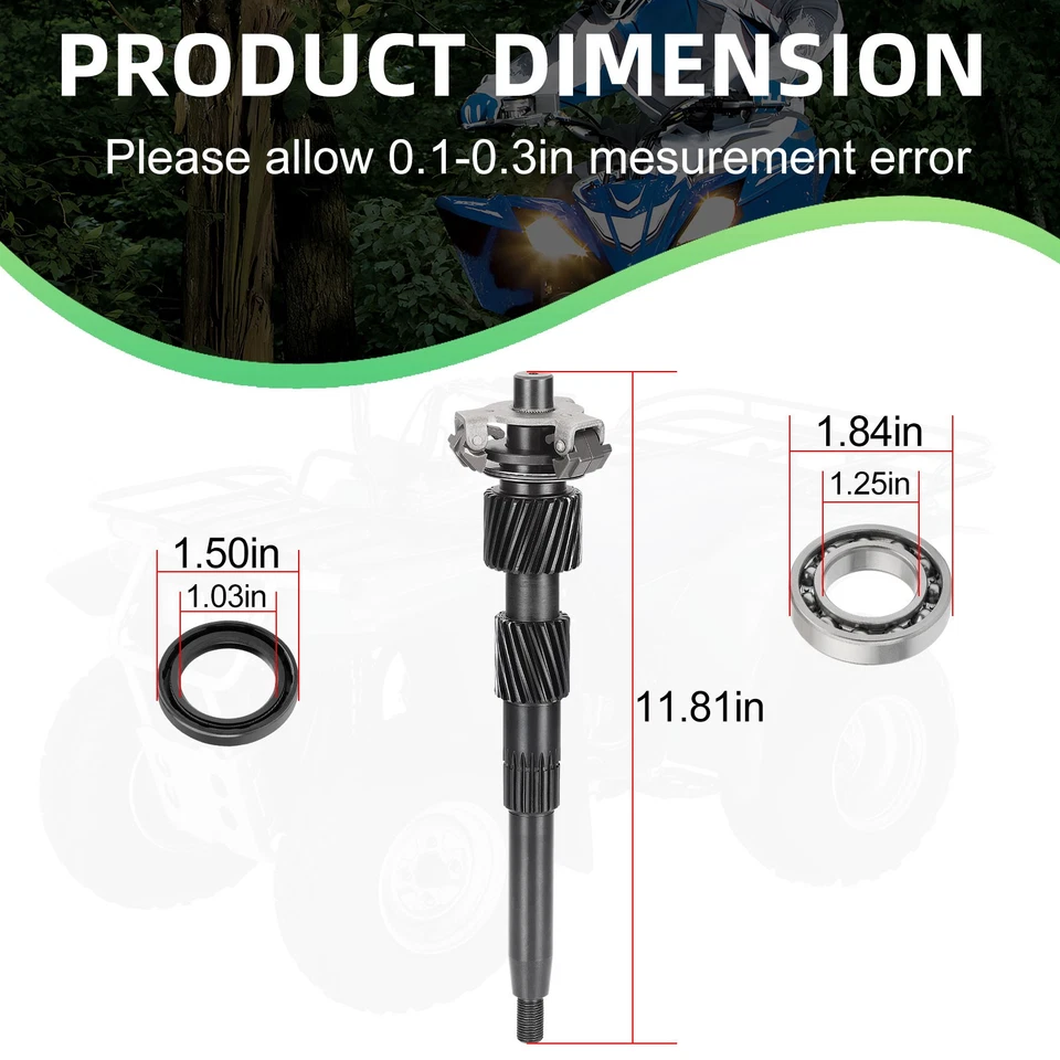 Eje de entrada Dana parte trasera para Yamaha G16A G20A G22A 1996-2007 JN3-G6320-01-00 Foto 4 de 4