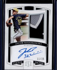 2025 Panini National Treasures Clutch Factor Jacob Misiorowski Auto /25