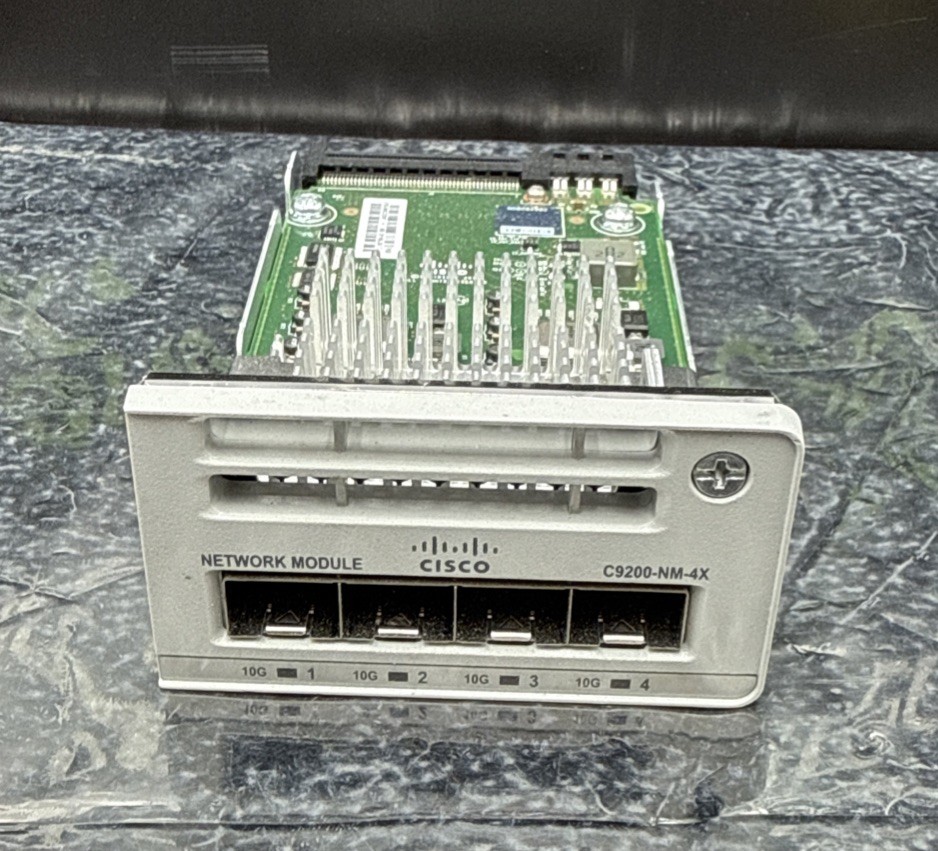 CISCO C9200-NM-4X 4-Port 1G/10G SFP+ Network Module for C9200 Series