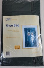 Hanging Shoe Bag Organizer 12 Pockets 17"x28" Closet Storage