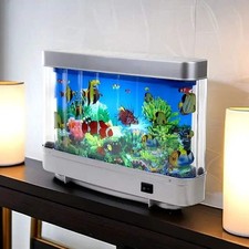 Artificial Tropical Fish Tank Lamps Aquarium Decorative Table Lamp Virtual Ocean