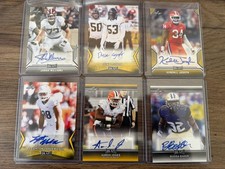 2017 Leaf Draft Football Cards - Autograph Printing Plate Packs 19