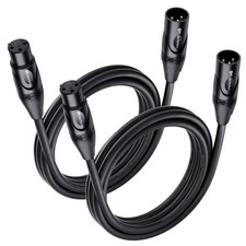 Cable Matters 2-Pack 1.8M Xlr Cable, Male To Female 3-Pin Microphone Cable, Bla 