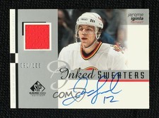 2001-02 SP Game Used Edition Inked Sweaters 91/100 Jarome Iginla #IS-JI Auto HOF