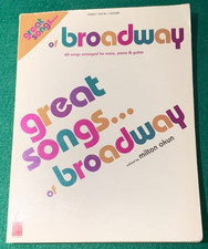 Song Book Great Songs of Broadway Edited by Milton Okun Piano Vocal Guitar 2003